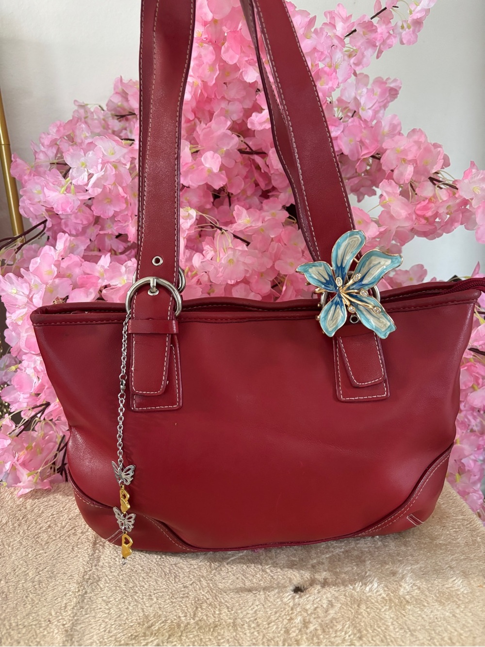 Vintage Fall Red Shoulder bag